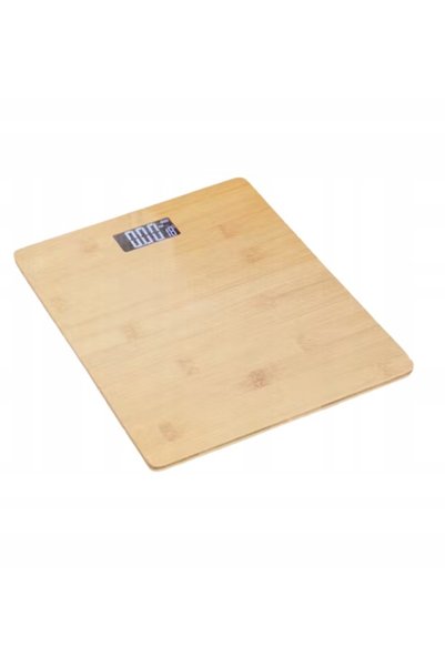 Koopman Cântar electronic de baie, bambus, clasic, antiderapant, 180 kg
