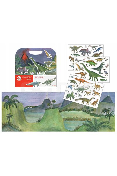 Egmont Toys Joc puzzle magnetic cu dinozauri, magneți de dosar