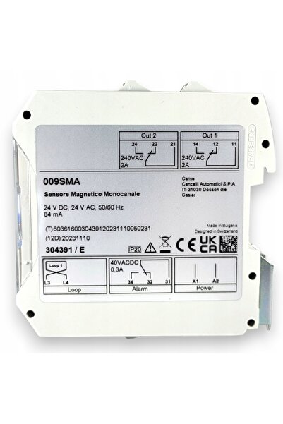 Came 009SMA (SMA) Detector de buclă inductivă monocanal 24V