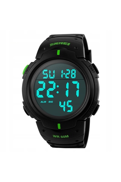 Skmei Ceas bărbătesc 1068 Negru Electronic