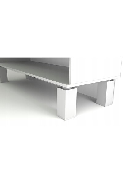 NO BRAND 8 x Picior reglabil pentru mobilier, înălțime 120 mm, alb