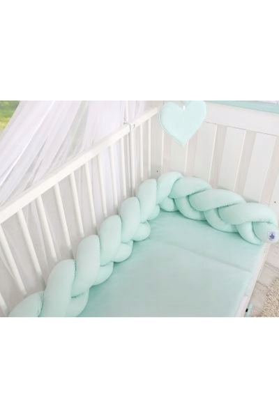 My Sweet Baby Barieră împletită pentru pătuț - Mentă
