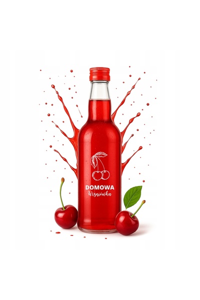 NO BRAND 10x Sticle MONOPOL de 500ml cu design imprimat cu cireșe, recipiente...