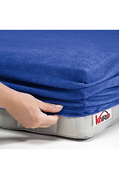 NO BRAND Cearșaf de pat din frotir cu elastic 90x200 safir 029 grosime 200g/m...