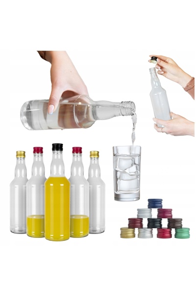 NO BRAND 20 de sticle MONOPOL de 0,5 l cu capac + GRILĂ Sticlă MONOPOL de 500 ml