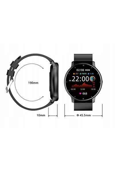 Skmei Ceas bărbătesc Smartwatch Monitor ritm cardiac Funcții multiple Negru