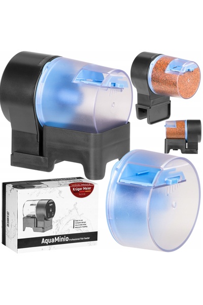 NO BRAND Hrănitor automat pentru acvariu, de precizie, compact, alimentat cu ...
