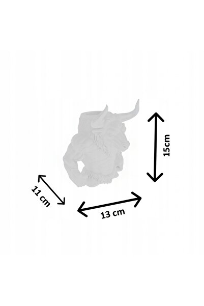 NO BRAND Sfeșnic Minotaur alb figurativ, decorațiune pentru casă, pentru lumâ...
