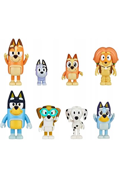 NO BRAND Bluey - Set de 8 figurine 17199