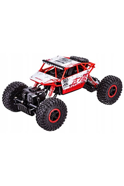 DK Mașină RC ROCK CRAWLER 2,4 GHz 1:18 roșie, telecomandată