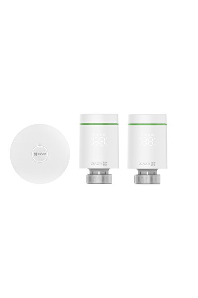 EZVIZ Kit de încălzire WiFi: 2 x Termostat + Gateway pentru casă