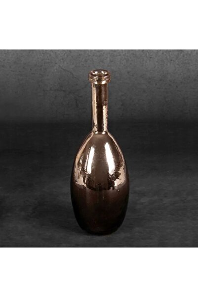 NO BRAND Vază decorativă din sticlă DALIA (01) FI 10 X 24 CM BRONZ