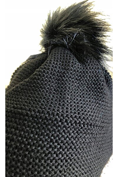 4F Căciulă călduroasă de damă CAD009 cu pompon negru