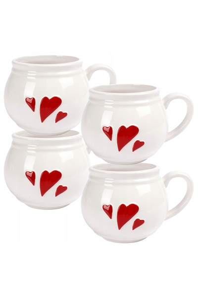 Orion Set de 4 căni BECZUŁKA pentru cafea, ceai, plante aromatice și vin fier...