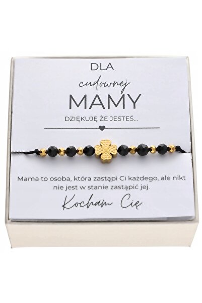 NO BRAND Brățară de Ziua Mamei pentru mamă PENTRU FERICITURĂ cu turmalină și ...