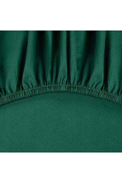 NO BRAND Cearșaf cu elastic BASIC 140 x 200 x 30 cm, verde sticlă