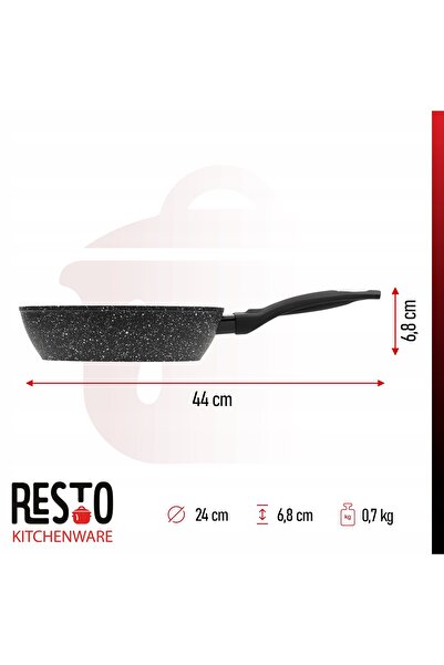 NO BRAND Tigaie tradițională Resto din granit, 24 cm