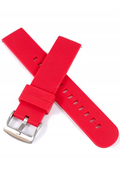NO BRAND Curea de ceas din silicon roșu pentru smartwatch 20 mm LAVVU LS00R20
