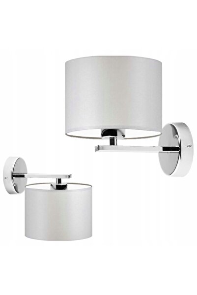 NO BRAND Aplică de perete cu LED E27, gri, abajur modern, pentru dormitor