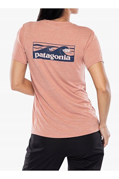 Patagonia Tricou cu uscare rapidă, de damă, cu imprimeu grafic, pentru uz zil...
