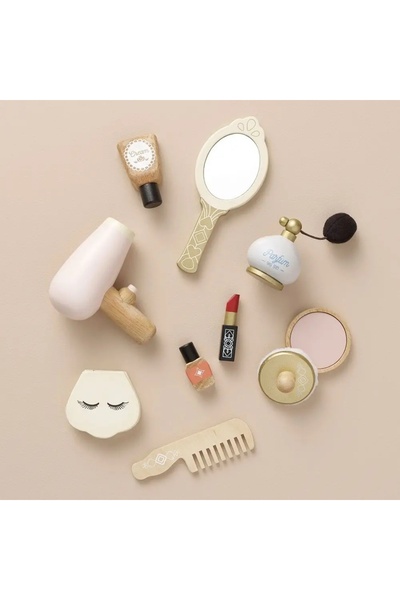 NO BRAND Produse cosmetice din lemn pentru copii, set de machiaj, jucărie, Le...