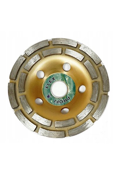 Silver 2 x Disc de șlefuit beton tip cupă 125/22 mm, segmentat + TURBO PROFI