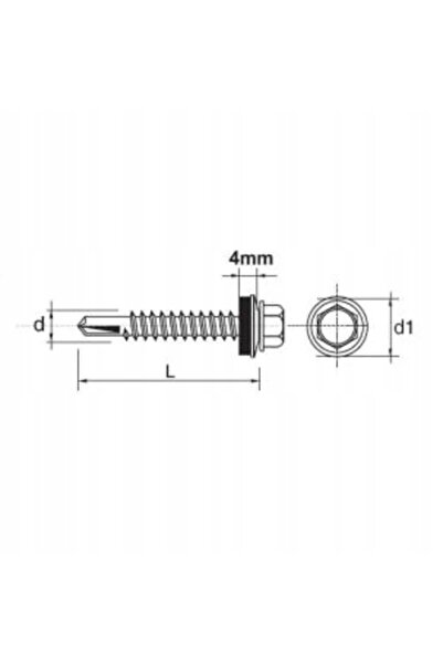 ESSVE Șurub autoforant FARMER staple 4,8x19 RAL 7024