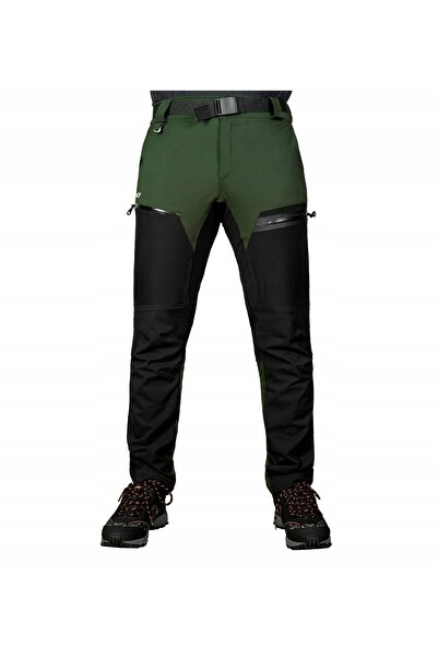 NO BRAND PANTALONI SOFTSHELL GRAFF 761-S - Verde -S-170-176