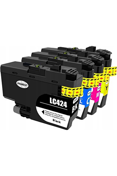 NO BRAND Cerneală pentru Brother LC-424 DCP-J1200DW DCP-J1200WE set 4 bucăți ...
