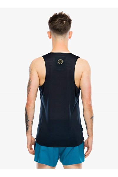 NO BRAND Tricou de alergare La Sportiva Pure Tank – negru/galben, mărimea S