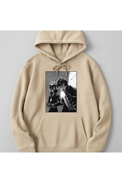 JANTIL MODA Unisex Oversize 3 Threaded Φούτερ με κουκούλα και τσέπη καγκουρό ...