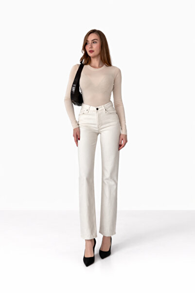 Generic Brand Pantaloni de blugi Straightmania bej