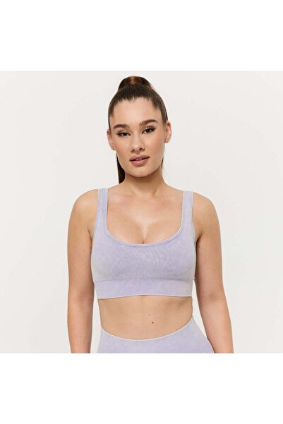 GymBeam Sutien sport fără cusături Lift, violet, XS