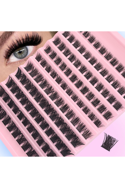 Choice G01 120Pcs Natural Eyelash Cluster Set, D Curl 8–16mm Mixed Length, So...
