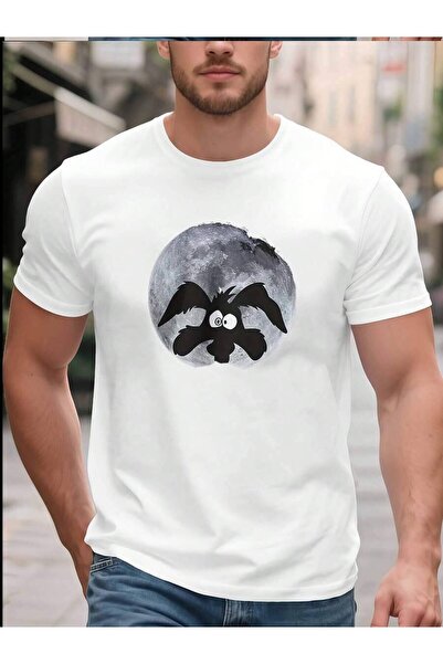 kai22 Men's Howling At Full Moon T-Shirt - Casual & Athletic Round Neck Tee W...