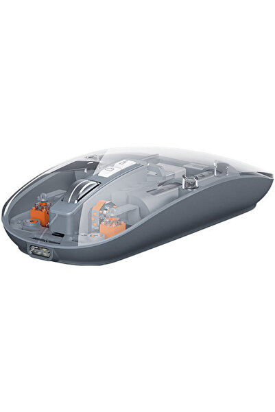 Recci RCS-M01 Space Capsule Multimode Wireless Mouse - Ασύρματο Διάφανο Ποντί...