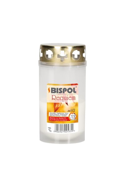 LCA Set 3 x Candela cu Capac V2 Alb, 36 Ore