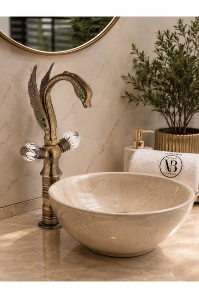 vb vitrinbanyo صنبور حوض غسيل من سوغي تشان، مصقول بتصميم عتيق - صنبور حوض غسي...