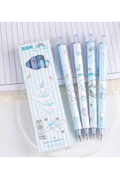 MyBalliStore Cinnamoroll 4'lü Jel Kalem Seti (Siyah Yazar)