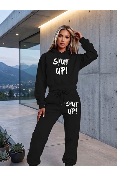 WOODROFFE Unisex  Oversize Hooded Tracksuit Set Loose Fit