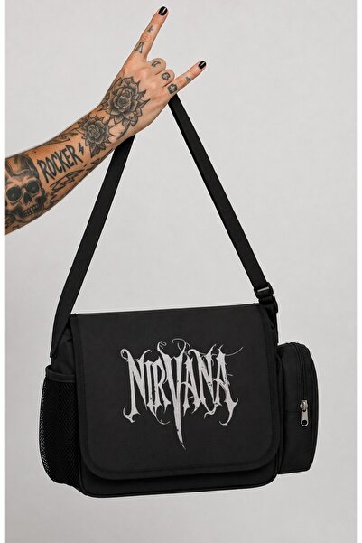 Fuddy Moda Unisex Rock Band Nirvana Printed Messenger Bag