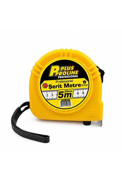 YANARLAR PRO PLUS Şerit Metre 5 Metre x 25 MM – Stoplu ve Dayanıklı Ölçüm Met...