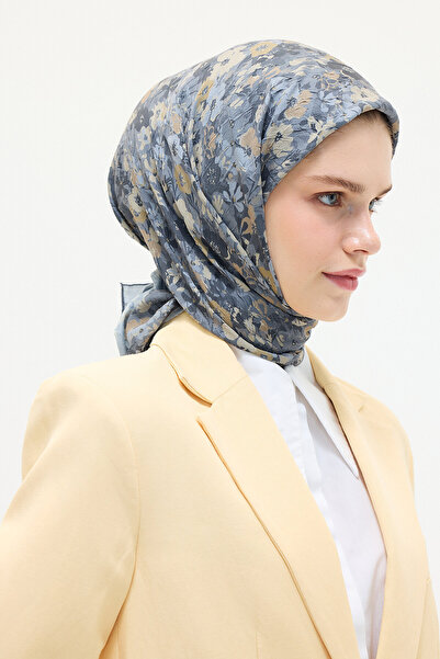 cs camellia scarf Κασκόλ Elia Kraş - Γκρι