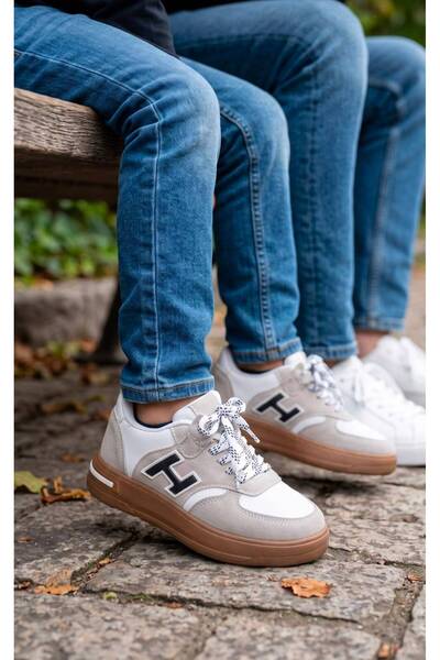 mustey Lace-Up Style Velcro Orthopedic Unisex Children's Sports Shoes