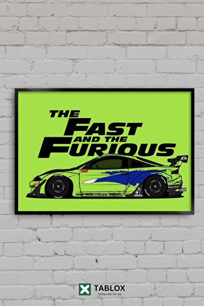 TABLOX Fast Furious Fast Furious Movie Eclipse Car Green Frame Look Διακοσμητ...