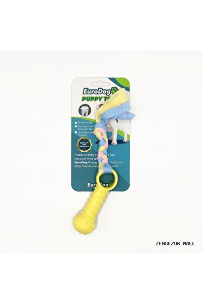 Eurodog ZENGEZUR Puppy T أسنان عظمية صغيرة صفراء (175156) لعبة للخدش.