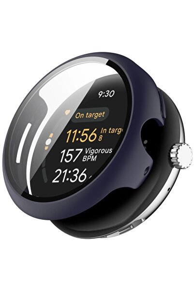 BizonMobile Protective Case with Tempered Glass for Google Pixel Watch 3 41mm...