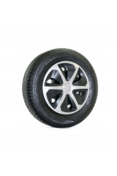 NO BRAND 4x Capace Roți Universale Roco Ring Mix Argintii 13 Inch pentru Auto...