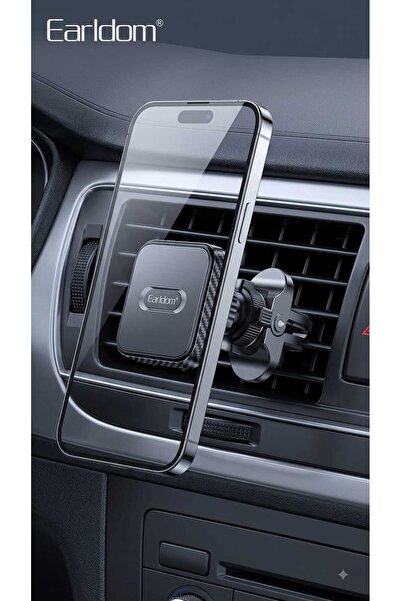 Earldom EH233 Magnetic Car Phone Holder – Strong Magnetic Mount, 360° Rotating, Air Vent Clip, Universal Smartphone Holder