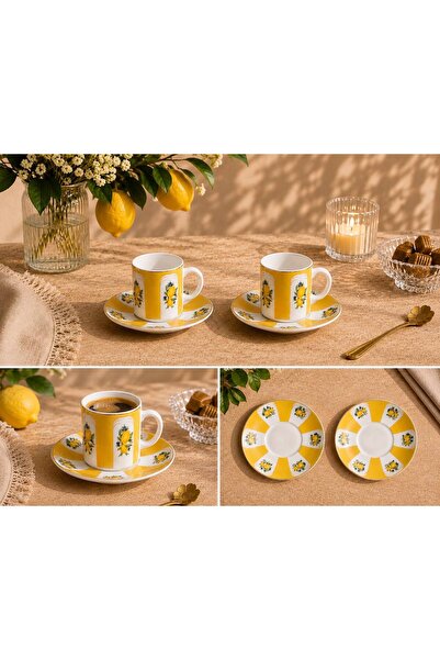 balsa group Balsa Mrk Model 2-Piece Porcelain Coffee Cup 90Cc Lemon Pattern T...